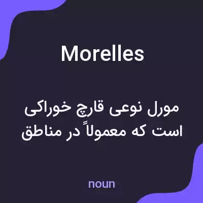 معنی morelles به فارسی معنی morelles به فارسی