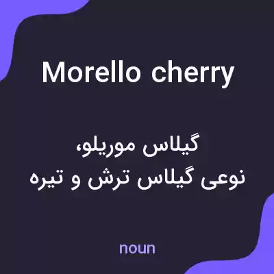 معنی morello cherry به فارسی معنی morello cherry به فارسی