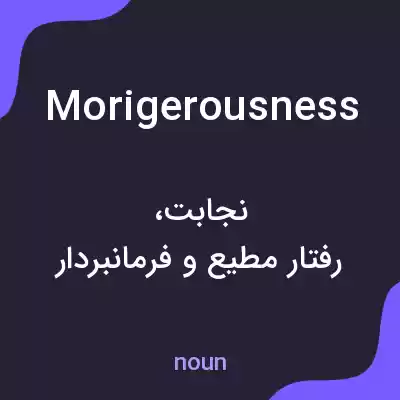 معنی morigerousness به فارسی معنی morigerousness به فارسی