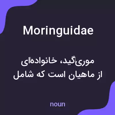معنی moringuidae به فارسی معنی moringuidae به فارسی