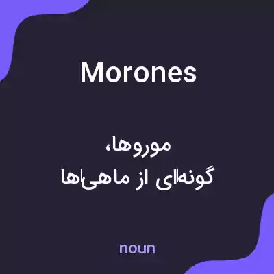 معنی morones به فارسی معنی morones به فارسی
