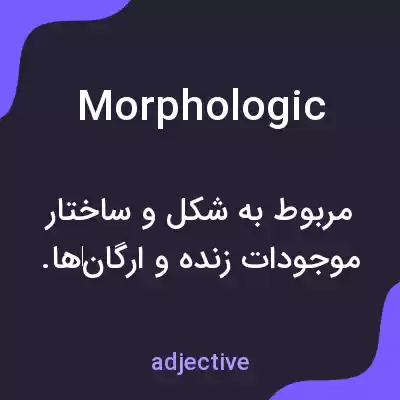معنی morphologic به فارسی معنی morphologic به فارسی