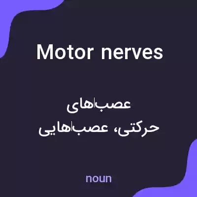 معنی motor nerves به فارسی معنی motor nerves به فارسی
