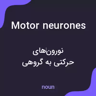 معنی motor neurones به فارسی معنی motor neurones به فارسی