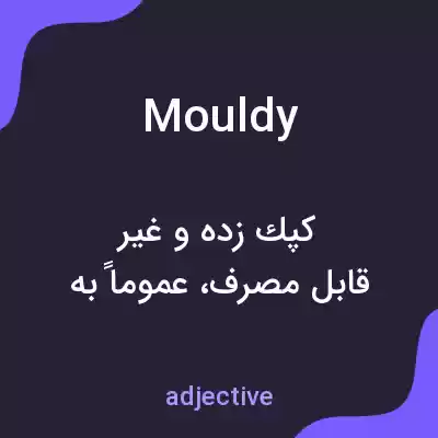 معنی mouldy به فارسی