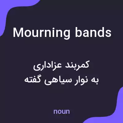 معنی mourning bands به فارسی معنی mourning bands به فارسی