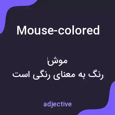 معنی mouse-colored به فارسی معنی mouse-colored به فارسی