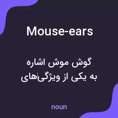 معنی mouse-ears به فارسی معنی mouse-ears به فارسی