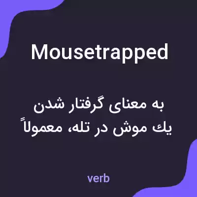معنی mousetrapped به فارسی معنی mousetrapped به فارسی