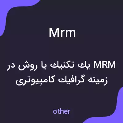 معنی mrm به فارسی معنی mrm به فارسی
