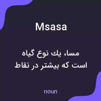 معنی msasa به فارسی معنی msasa به فارسی