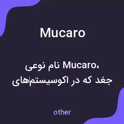 معنی mucaro به فارسی معنی mucaro به فارسی