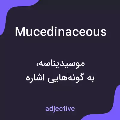 معنی mucedinaceous به فارسی معنی mucedinaceous به فارسی