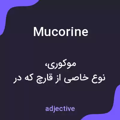 معنی mucorine به فارسی معنی mucorine به فارسی