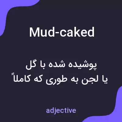 معنی mud-caked به فارسی معنی mud-caked به فارسی