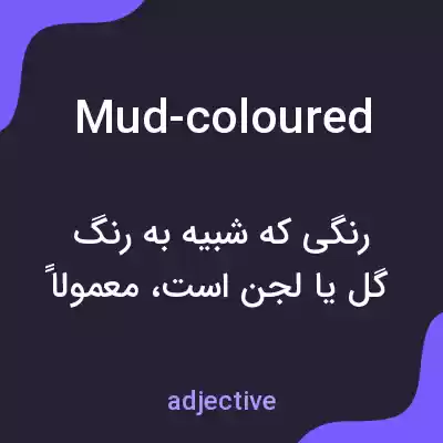 معنی mud-coloured به فارسی معنی mud-coloured به فارسی