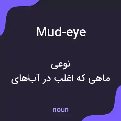 معنی mud-eye به فارسی معنی mud-eye به فارسی