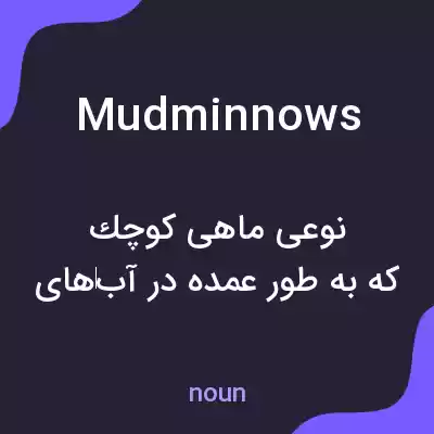 معنی mudminnows به فارسی معنی mudminnows به فارسی
