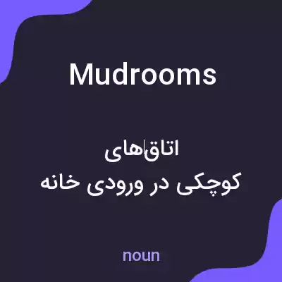 معنی mudrooms به فارسی معنی mudrooms به فارسی