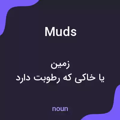معنی muds به فارسی معنی muds به فارسی