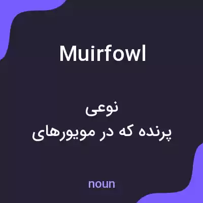 معنی muirfowl به فارسی معنی muirfowl به فارسی