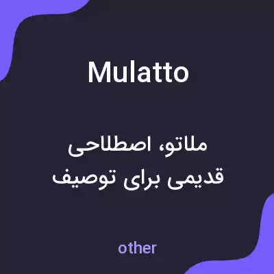 معنی mulatto به فارسی معنی mulatto به فارسی