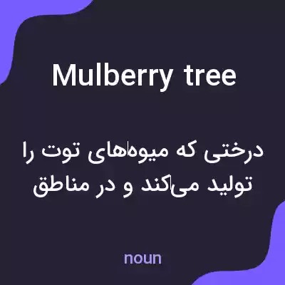 معنی mulberry tree به فارسی معنی mulberry tree به فارسی