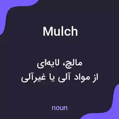 معنی mulch به فارسی معنی mulch به فارسی