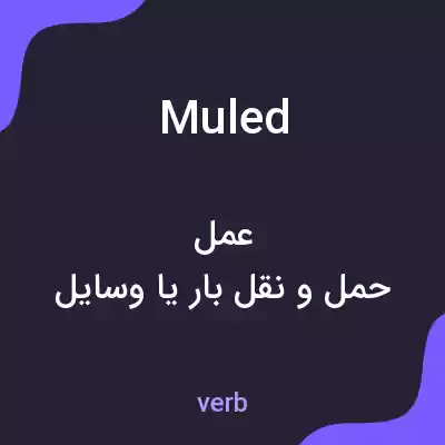 معنی muled به فارسی معنی muled به فارسی