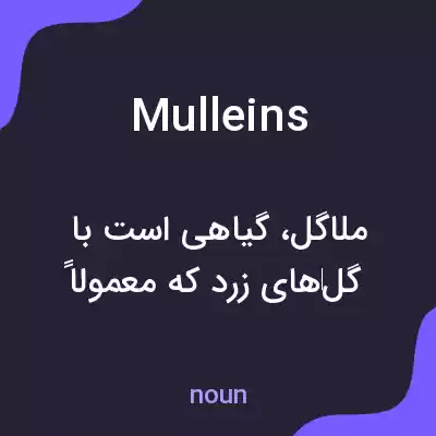 معنی mulleins به فارسی معنی mulleins به فارسی