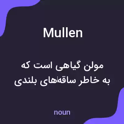معنی mullen به فارسی معنی mullen به فارسی