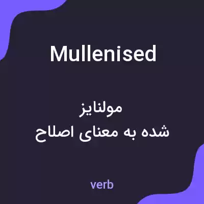 معنی mullenised به فارسی معنی mullenised به فارسی