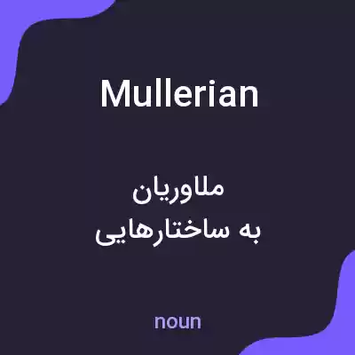 معنی mullerian به فارسی معنی mullerian به فارسی