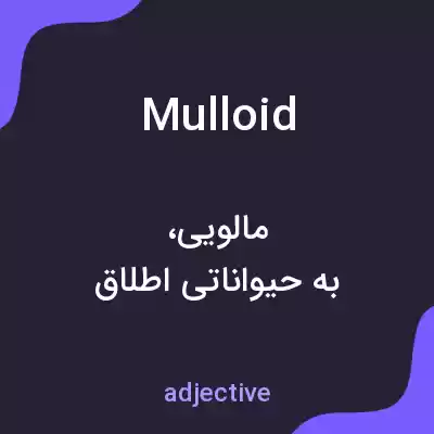 معنی mulloid به فارسی معنی mulloid به فارسی