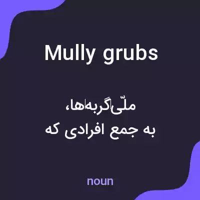 معنی mully grubs به فارسی معنی mully grubs به فارسی