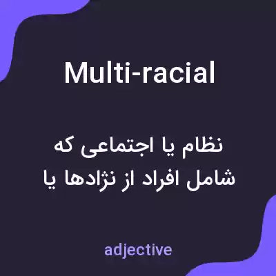 معنی multi-racial به فارسی