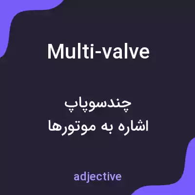 معنی multi-valve به فارسی معنی multi-valve به فارسی