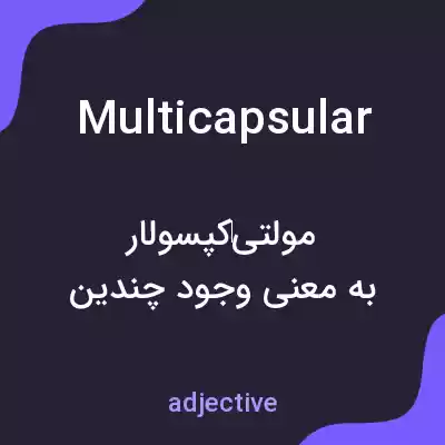 معنی multicapsular به فارسی معنی multicapsular به فارسی