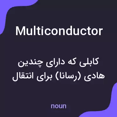 معنی multiconductor به فارسی معنی multiconductor به فارسی