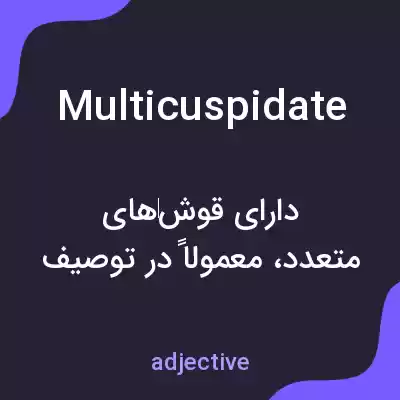 معنی multicuspidate به فارسی معنی multicuspidate به فارسی