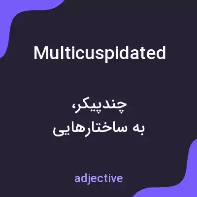 معنی multicuspidated به فارسی معنی multicuspidated به فارسی