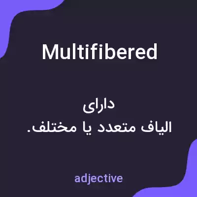 معنی multifibered به فارسی معنی multifibered به فارسی
