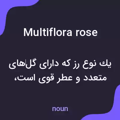 معنی multiflora rose به فارسی معنی multiflora rose به فارسی