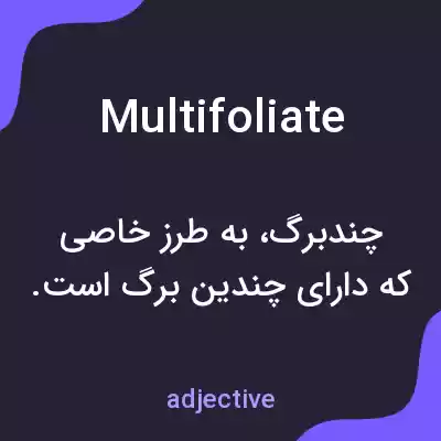 معنی multifoliate به فارسی معنی multifoliate به فارسی