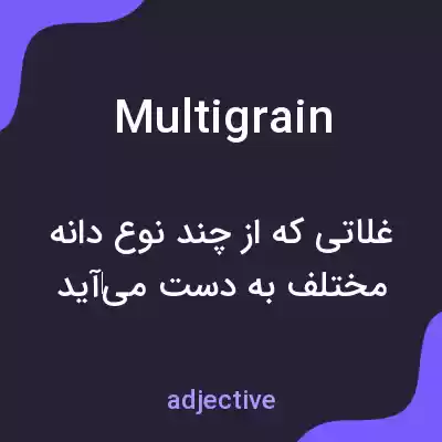 معنی multigrain به فارسی معنی multigrain به فارسی