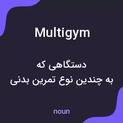 معنی multigym به فارسی معنی multigym به فارسی