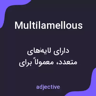 معنی multilamellous به فارسی