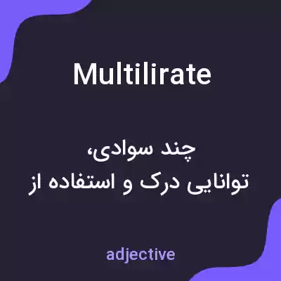 معنی multilirate به فارسی معنی multilirate به فارسی