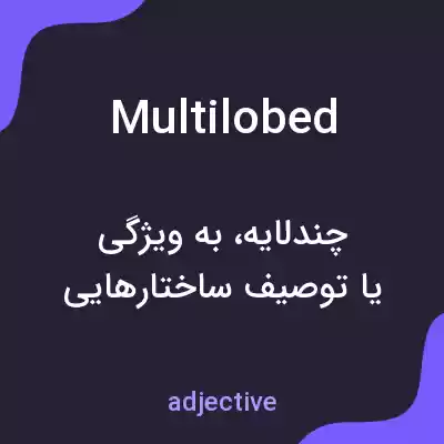 معنی multilobed به فارسی معنی multilobed به فارسی
