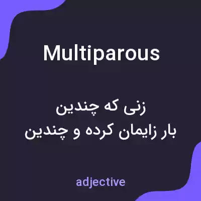 معنی multiparous به فارسی معنی multiparous به فارسی